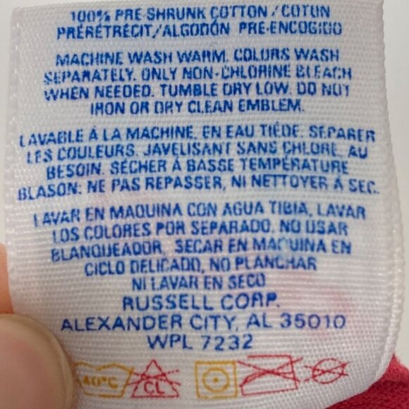 Vintage 90s Lucky Charms Cereal T Shirt Large Red Leprechaun Cotton Made In USA - Picture 5 of 6